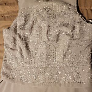 Gray vintage maxi dress